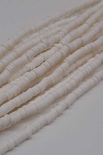 Limelia Mărgele de aluat Fimo cremă 4mm