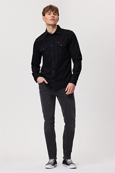 Lee Cooper قميص جينز رجالي من القطن بنسبة 100% من Wolker 3