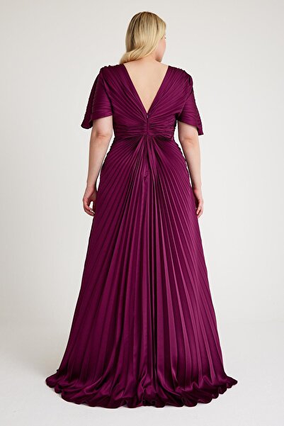 MAXXE 5838SSAT COBE SATEN ABİYE ELBİSE