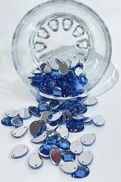 Limelia 12 γραμμάρια μπλε ναυτικό πλαστικές πέτρινες χάντρες Dikme