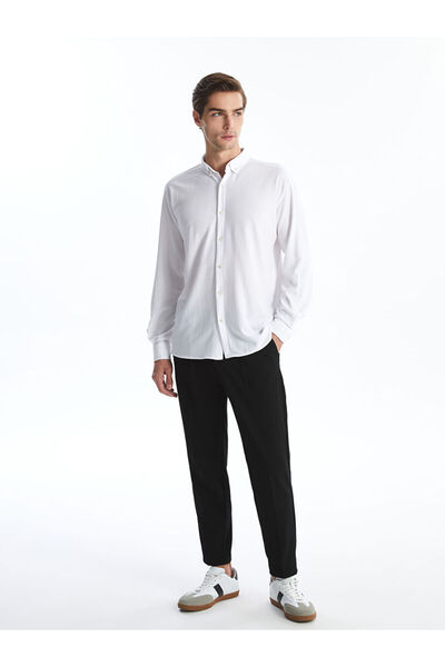 LC Waikiki Ανδρικό μακρυμάνικο πουκάμισο με κανονική εφαρμογή