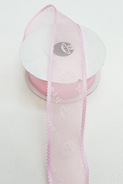 Limelia Panglică Organza Imprimată Tema Bebeluş Roz 4 Cm