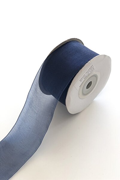 Limelia Panglică din organza bleumarin 4 cm