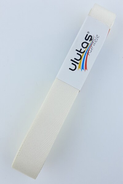 Limelia Panglică Grosgrain Culoare Ecru 2 cm 10 m