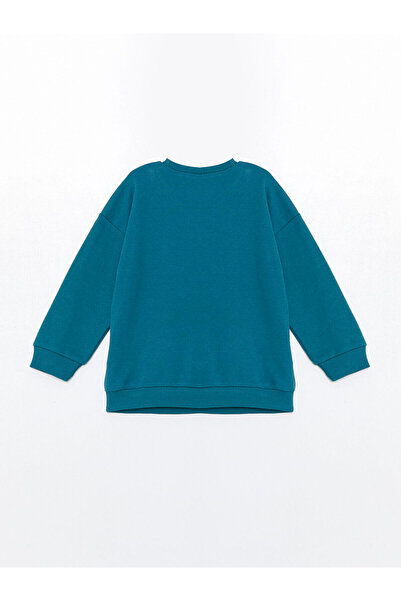 LC Waikiki LW - Crew nyakú nyomtatott kisfiú pulóver és melegítőnadrág alsó 2 részes készlet