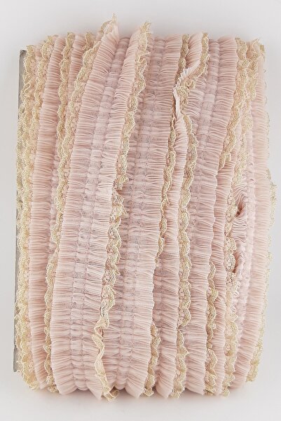 Limelia Pudră cu sclipici Dantela Pliuri Volană