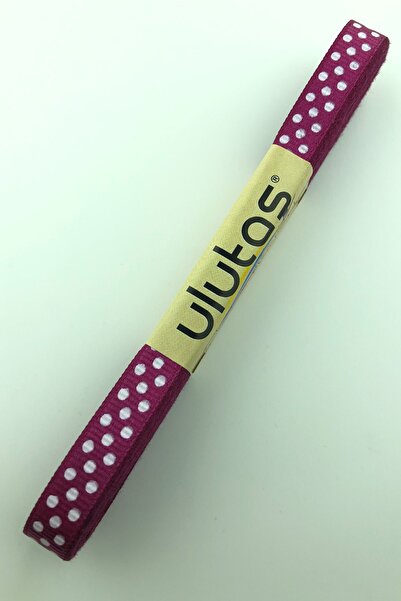 Limelia Panglică Grosgrain cu buline prune închisă 1 cm