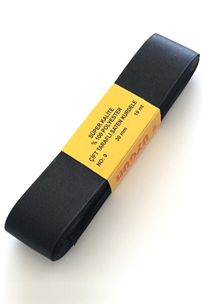 Limelia Panglică din satin culoare neagră 3 cm