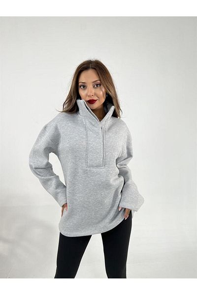 Lukas 6616 SWEAT-GRAY MELANGE Colored Clothing