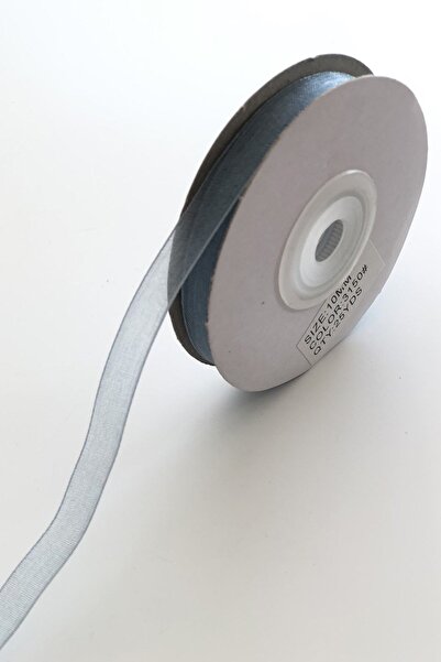 Limelia Gray Color Organza Ribbon 1 cm