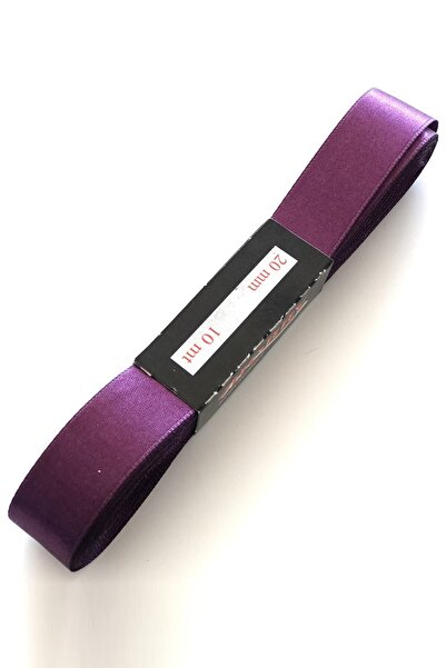 Limelia Panglică din satin de culoare violet închis 2 cm