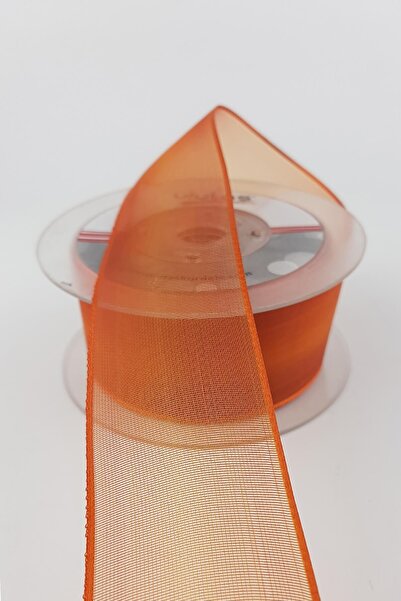 Limelia Panglică din șifon simplu portocaliu 20 m