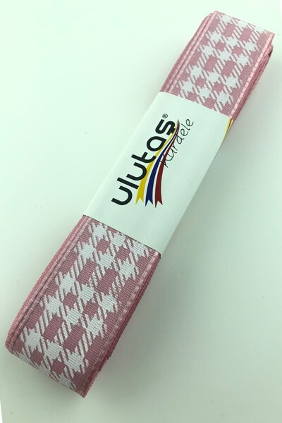 Limelia Κορδέλα ταφτά με στάμπα με σκούρο τριαντάφυλλο