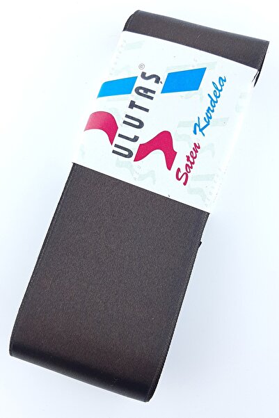 Limelia Panglică din satin maro închis 6 cm 10 Mt