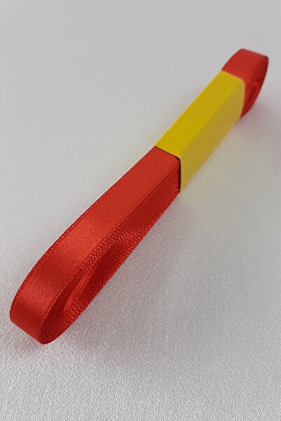 Limelia Panglică din satin roșu cu lățime de 1 cm