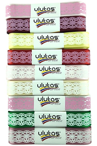 Limelia Panglică din satin cu model de 2,5 cm