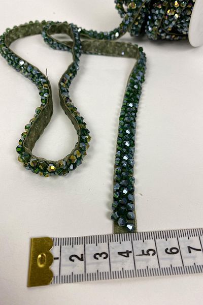 Limelia Crystal Bead Embroidered Strip Sconce