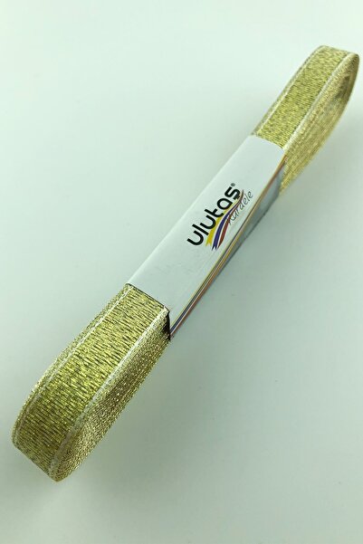 Limelia Panglică cu sclipici de culoare aurie 7 cm