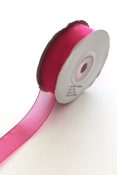 Limelia Panglică din organza fucsia închisă 2 cm