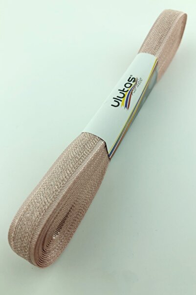 Limelia Panglică cu efect de catifea pudră cu lățime de 1 cm