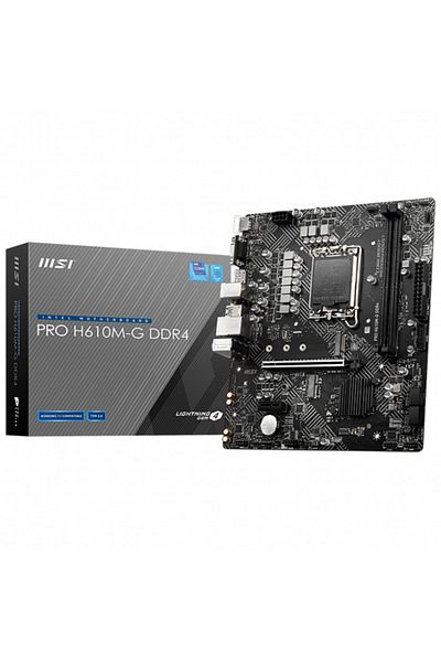 MSI لوحة أم للألعاب Intel Pro H610m-g DDR4 مقبس 1700 3200 ميجا هرتز Matx