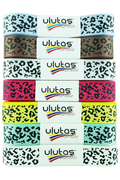 Limelia Panglică grosgrain imprimată cu model de vițel