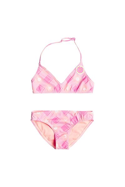 Roxy Flower Plaid Tri Set