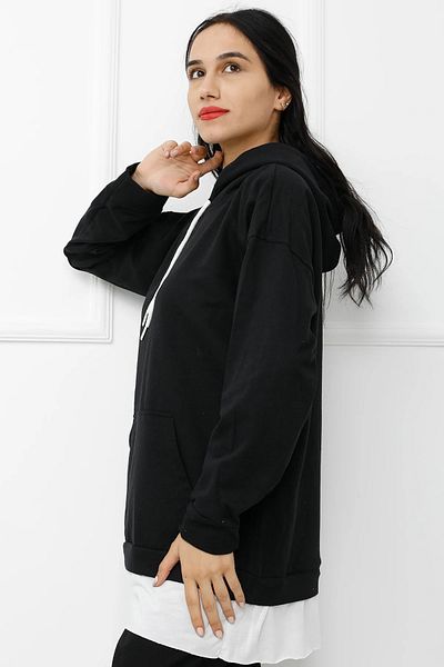 Lukas Sweat cu bucăți negre - 411.0313