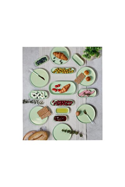 Mondecor Mst004 15 Prc Breakfast Set - Shine Green