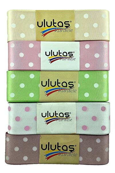 Limelia Panglică Grosgrain cu buline 4 cm