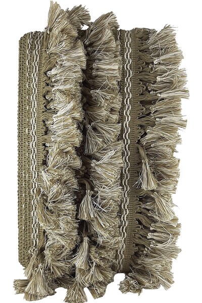 Limelia Ciucuri cu franjuri verde crem