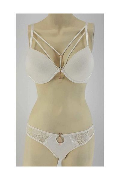 Le Jardin 5020 Violet Push Up Bra Set Ecru