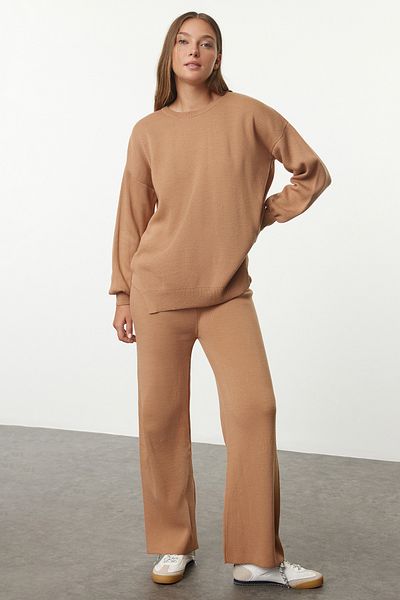 Trendyol Collection Balloon Sleeve Wide Fit teve kötöttáru szett - Twoaw24au00067