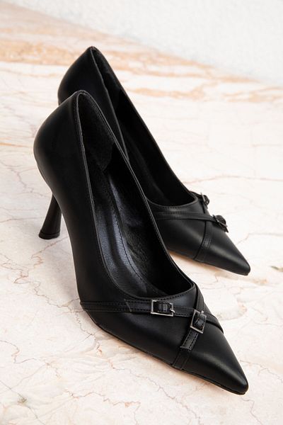 SOHO 19669 Model Black Women's Classic Heeled Shoes
