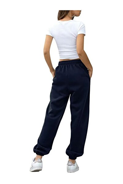 Mandlyz Γυναικεία φούτερ Navy Blue Loose