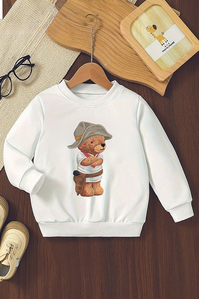 ŞAPKAKİDS Hanorac pentru copii oversize cu imprimeu Boho pirat cu design special 11021