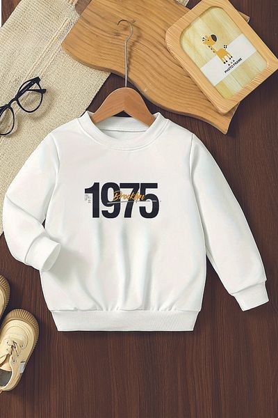 ŞAPKAKİDS Специален дизайн 1975 Broken Oversize детски суитшърт 12558