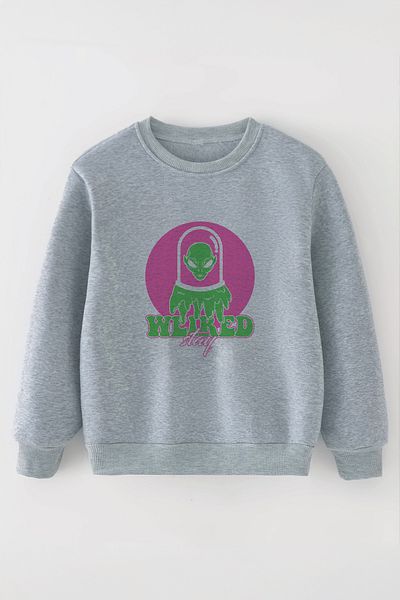 ŞAPKAKİDS Специален дизайн Weired Stay Oversize детски суитшърт 12435