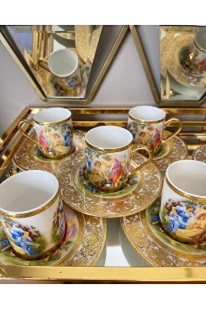 ROY KING Royking 6 lı Kahve Fincan Takımı MNG 25