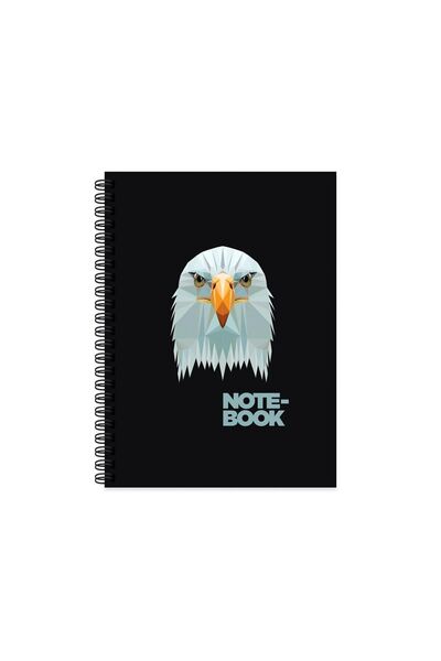 KESKİN COLOR Ruled Spiral Hard Cover Jungle Notebook Eagle