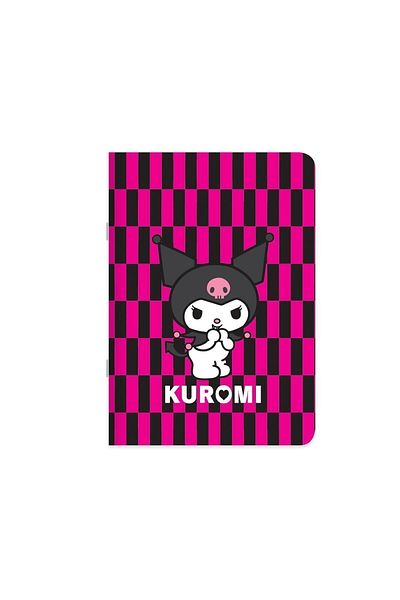 kuromi Σημειωματάριο 18,5*26 40 Yp με αυτοκόλλητο και σύρμα ραμμένο