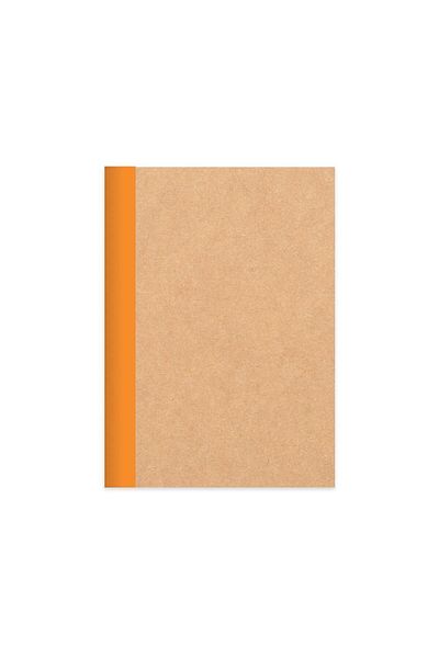 KESKİN COLOR Orange Striped Kraft Cover - 18.5*26 50 Yp Sticker Notebook