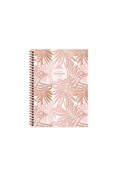 KESKİN COLOR Keskin Color La Plume Leaves Spiralli Kahve Karton Kapak 80 Yapr...