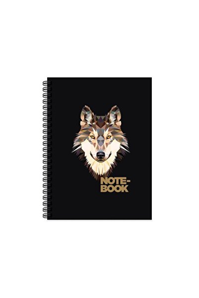 KESKİN COLOR غطاء صلب حلزوني مخطط من Jungle Notebook Wolf
