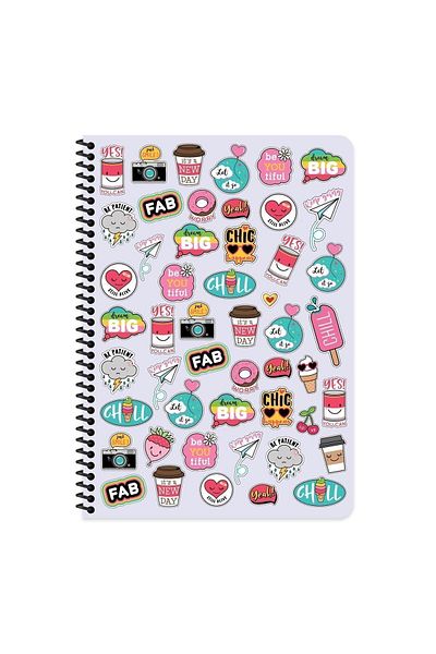 KESKİN COLOR Caiet în carouri A4 Sweet Fun Liliac