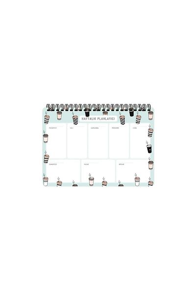 KESKİN COLOR Planificator în spirală de culoare cafea - 17X24 / Culoare ascuțită