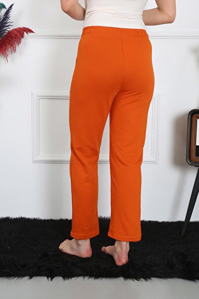 Akbeniz Cream Colored Women's Tracksuit - Cotton, 3 Thread, Pockets, 27510