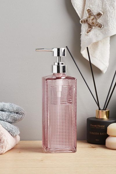 Perotti Διανομέας Υγρού Σαπουνιού Square Tower Glass 450 ml