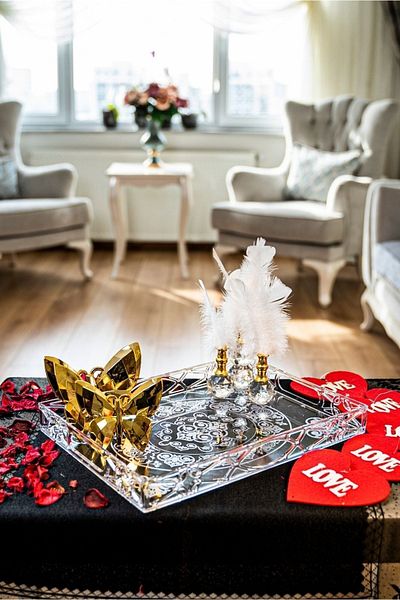 Harmony Crystal Tea Coffee and Presentation Tray