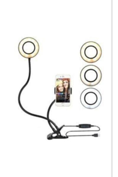 Gringo 13 Inç Rıng Fıll Lıght Led Selfie Halka Işık 24w 5500k Tripod Ile Iphone Akıllı Telefon Makyaj